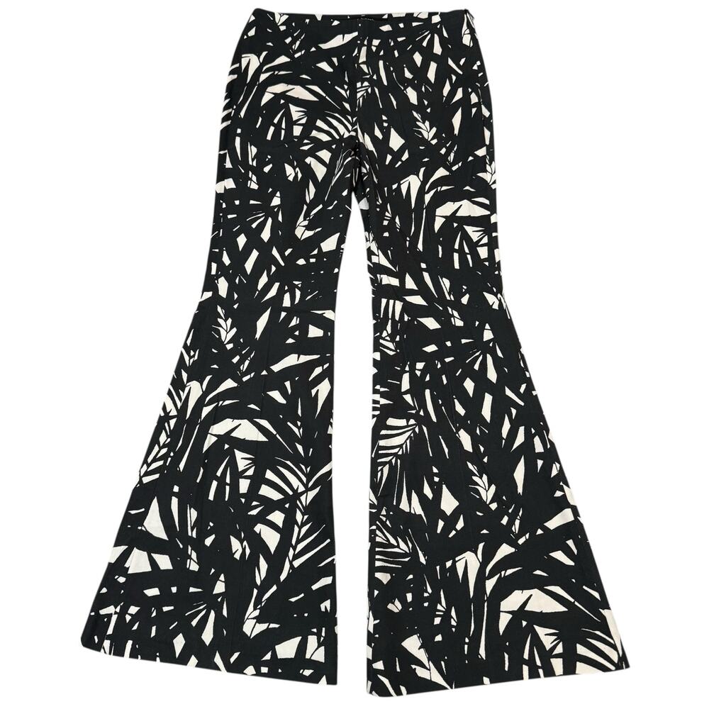 Nora Barth Flare Pants Statement Trouser Bold Black White IT 44 / Fits 30" Waist